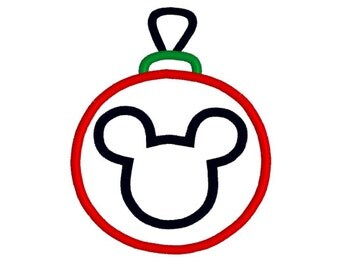 SALE! Mouse Christmas applique, Mickey Mouse applique, Christmas applique design