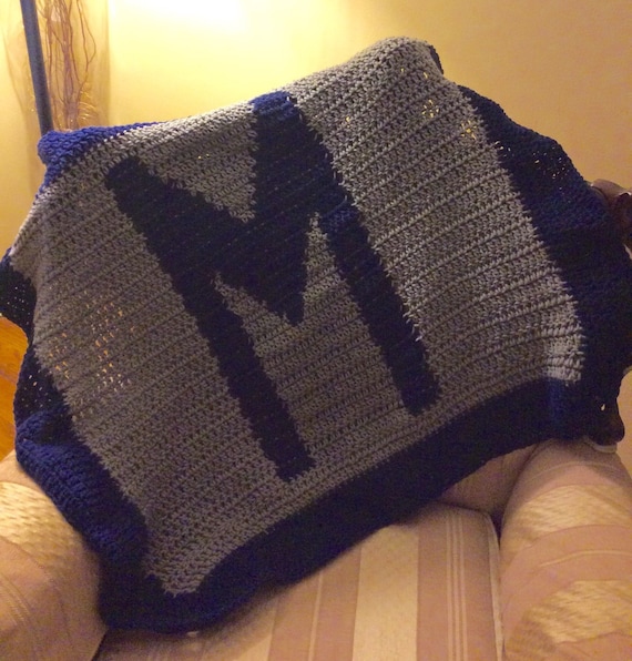 Items similar to Crochet Baby Initial Blanket on Etsy