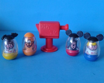 Vintage Hasbro Toy " Mickeys Clubhouse Weebles " 1970's