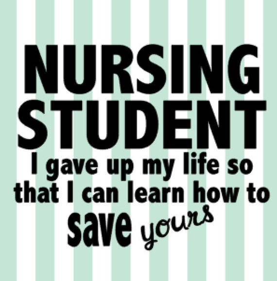 Download Items similar to Nursing Student quote SVG file on Etsy