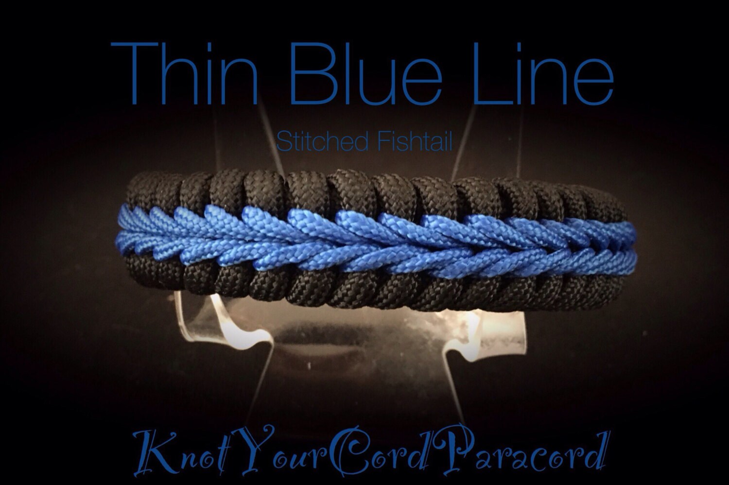 Thin Blue Line Paracord Bracelet Paracord Survival Bracelet