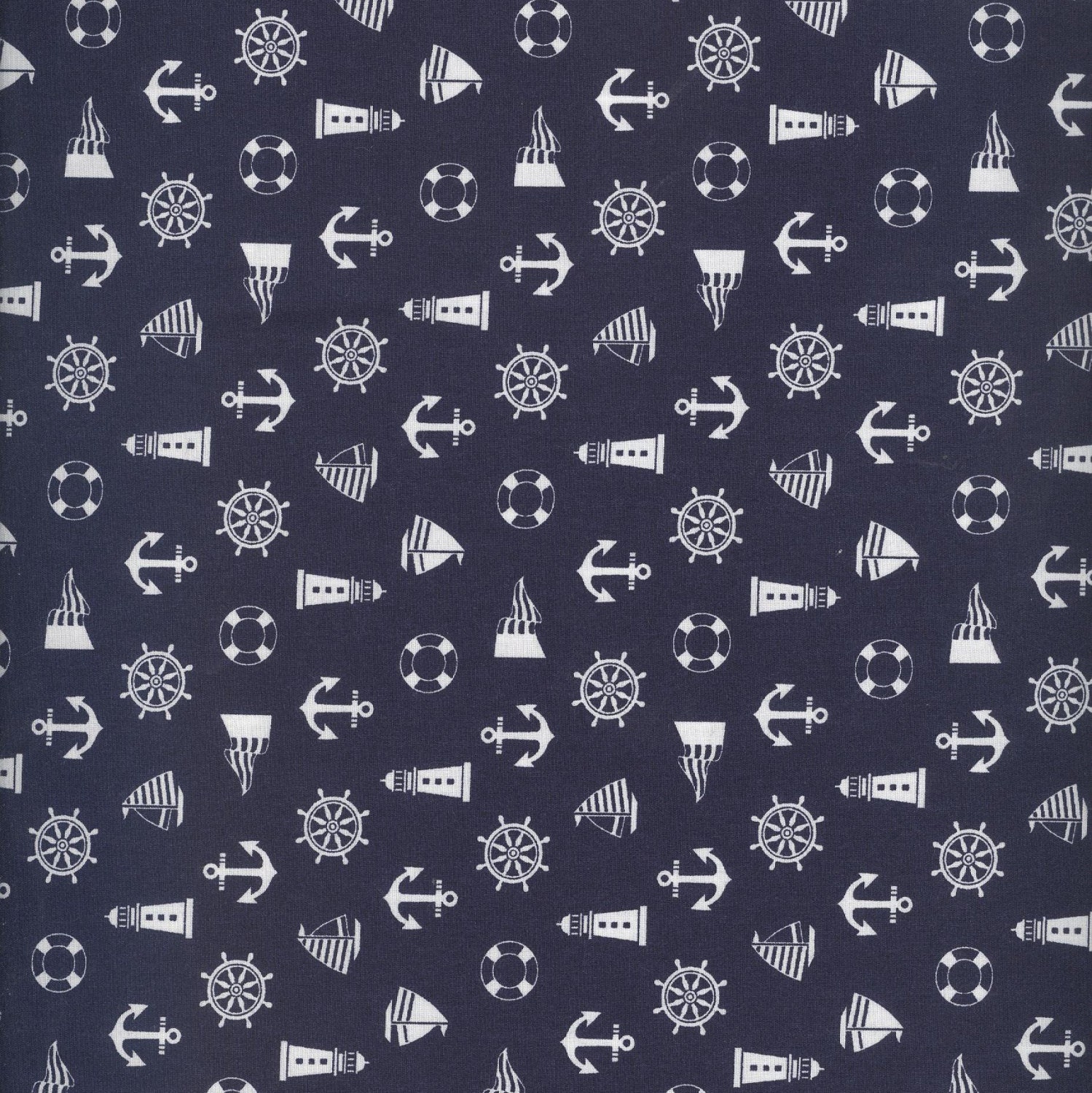 Nautical Themed Cotton Fabric Quilting and by LoveFabricIreland