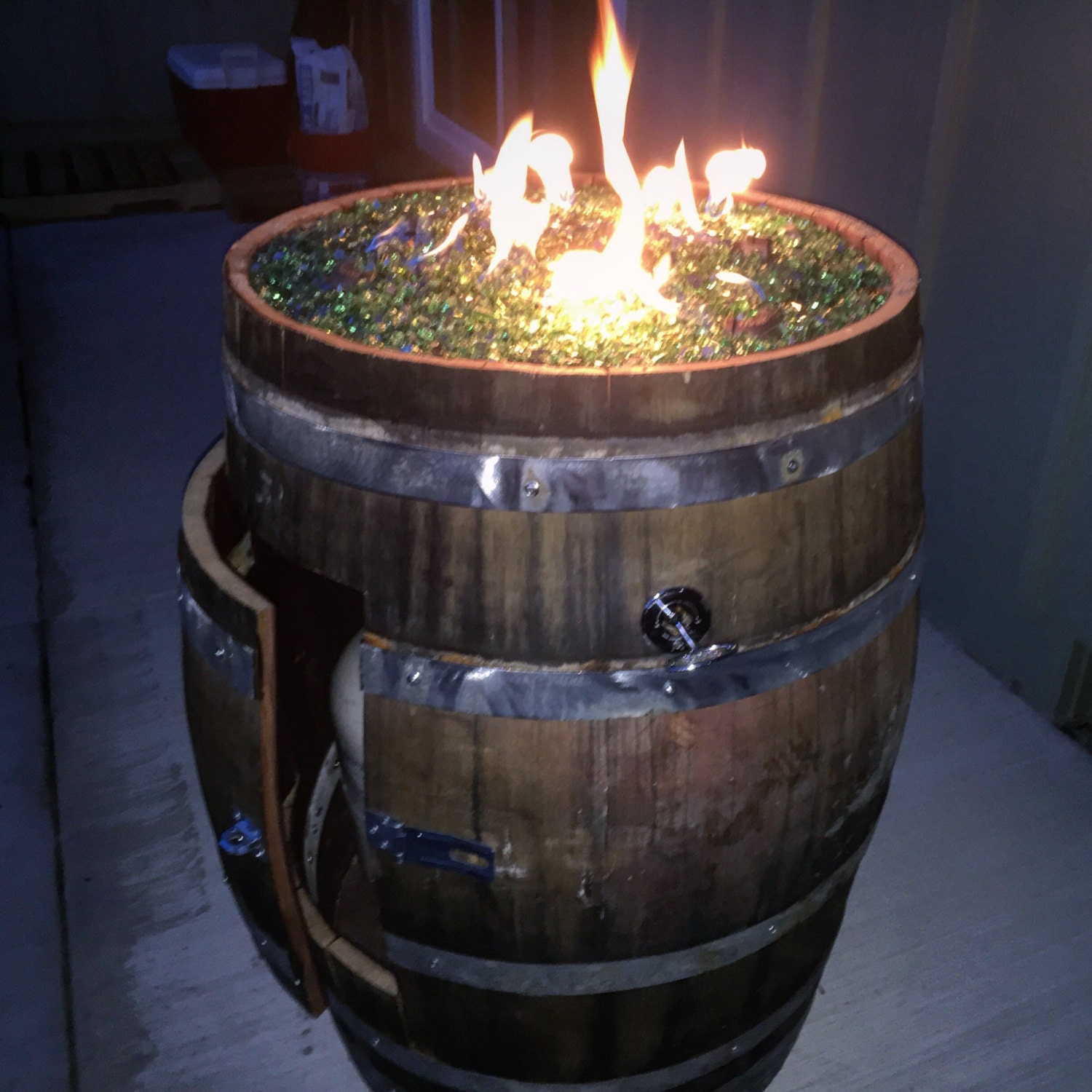 Wine Barrel Fire Pit DELUXE EDITION