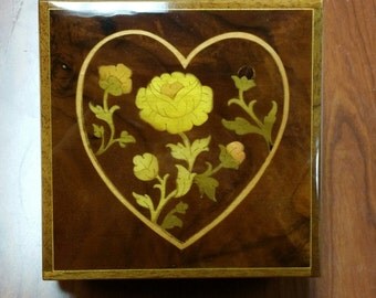 Vintage Reuge Swiss Musical Jewelry Box