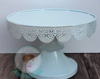 FAST Shipping!!! Eyelet Cake Stand, Trat Pedestal, Cupcake Pedestal