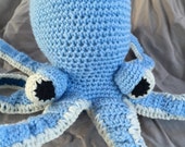 Crochet Octopus, Ready to Ship, Blue Octopus, Crochet Toy, Octopus Softie, Octopus Crochet, Octopus Plushies, Octopus Stuffed Animals