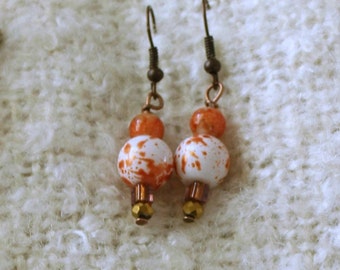 Earrings, Beaded earrings, Drop earrings, Dangle earrings, Beaded drop earrings, Bead earrings, Traditional earrings, bead dangle earrings