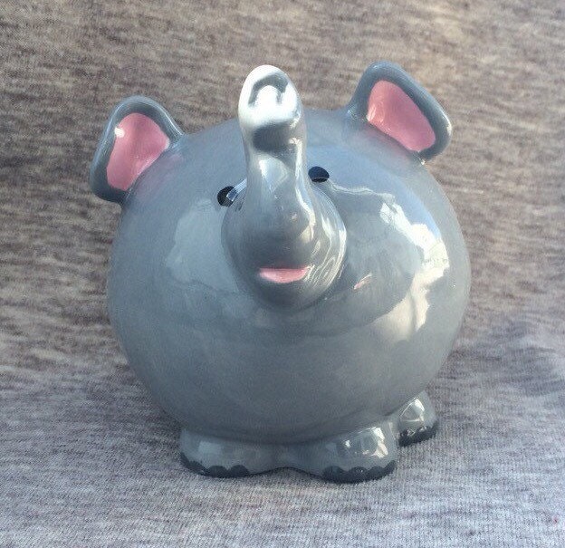 ELEPHANT PIGGY BANK Personalized New Baby Gift Elephant Bank