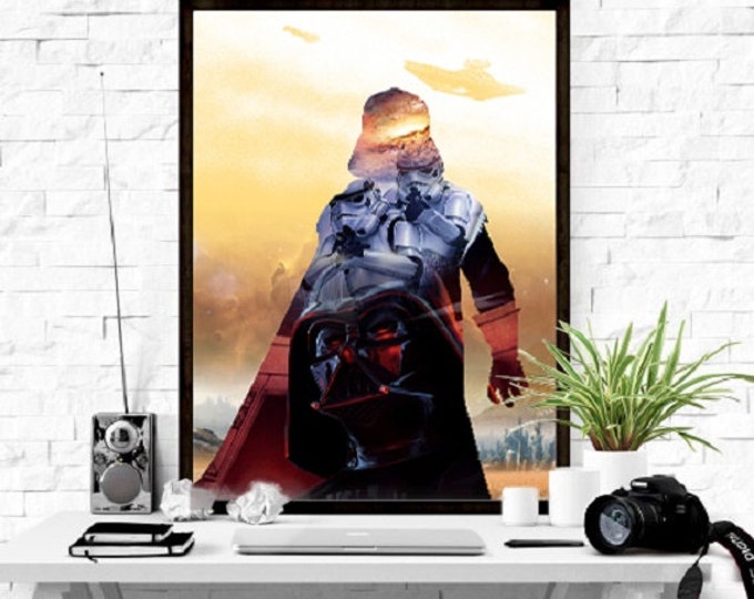 Darth Vader Poster / Star Wars Digital Print / Star Wars Wall Art / Darth Vader Wall Art / Cinema Poster / Film Poster