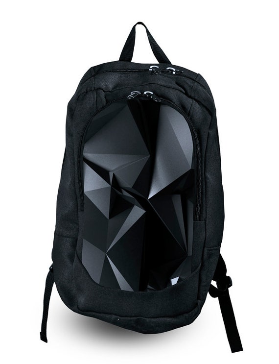 SALE Black canvas backpack Men's black backpacks Fabric