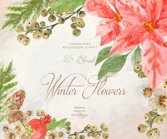 clipart of winter flowers - photo #14