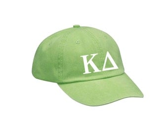 KD Kappa Delta Letters Hat Choose Your Colors Sorority Hat