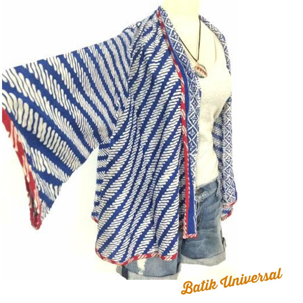 cardigan batik blouse indonesia in parang by batikuniversal cardigan batik blouse indonesia in parang by batikuniversal