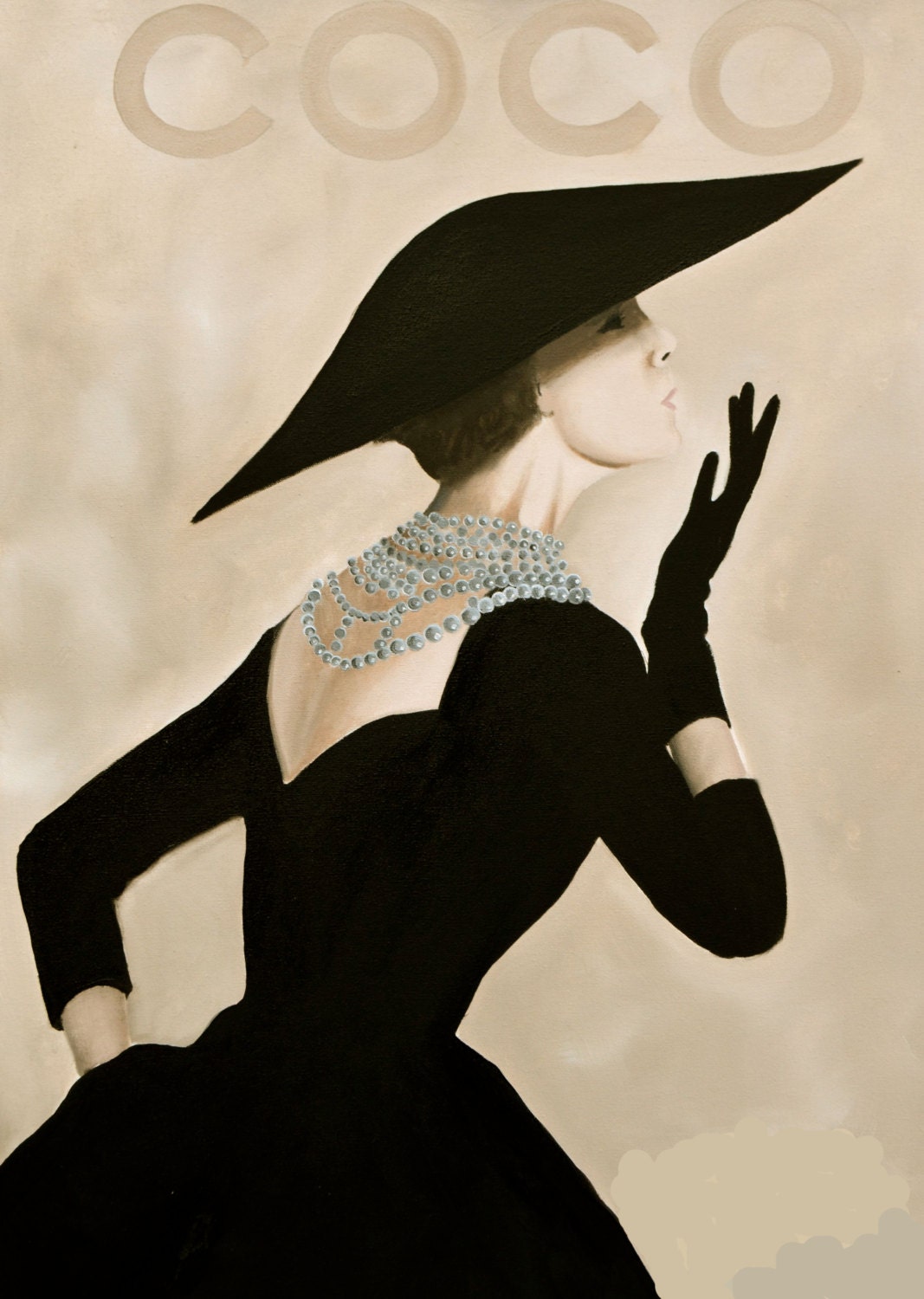 Coco Chanel Fashion Illustration Classic Art by BUYARTforLove