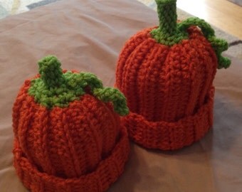 Crochet Baby Pumpkin Hat