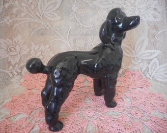 black standard poodle figurines