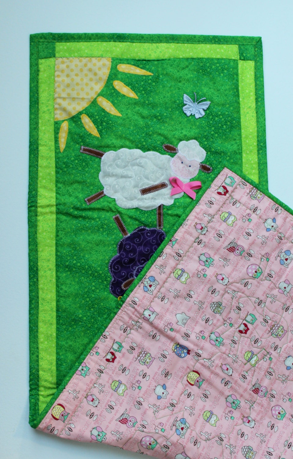 Hanging quilt nursery decor Wall hanging Quilt. Cotton by Malkusha