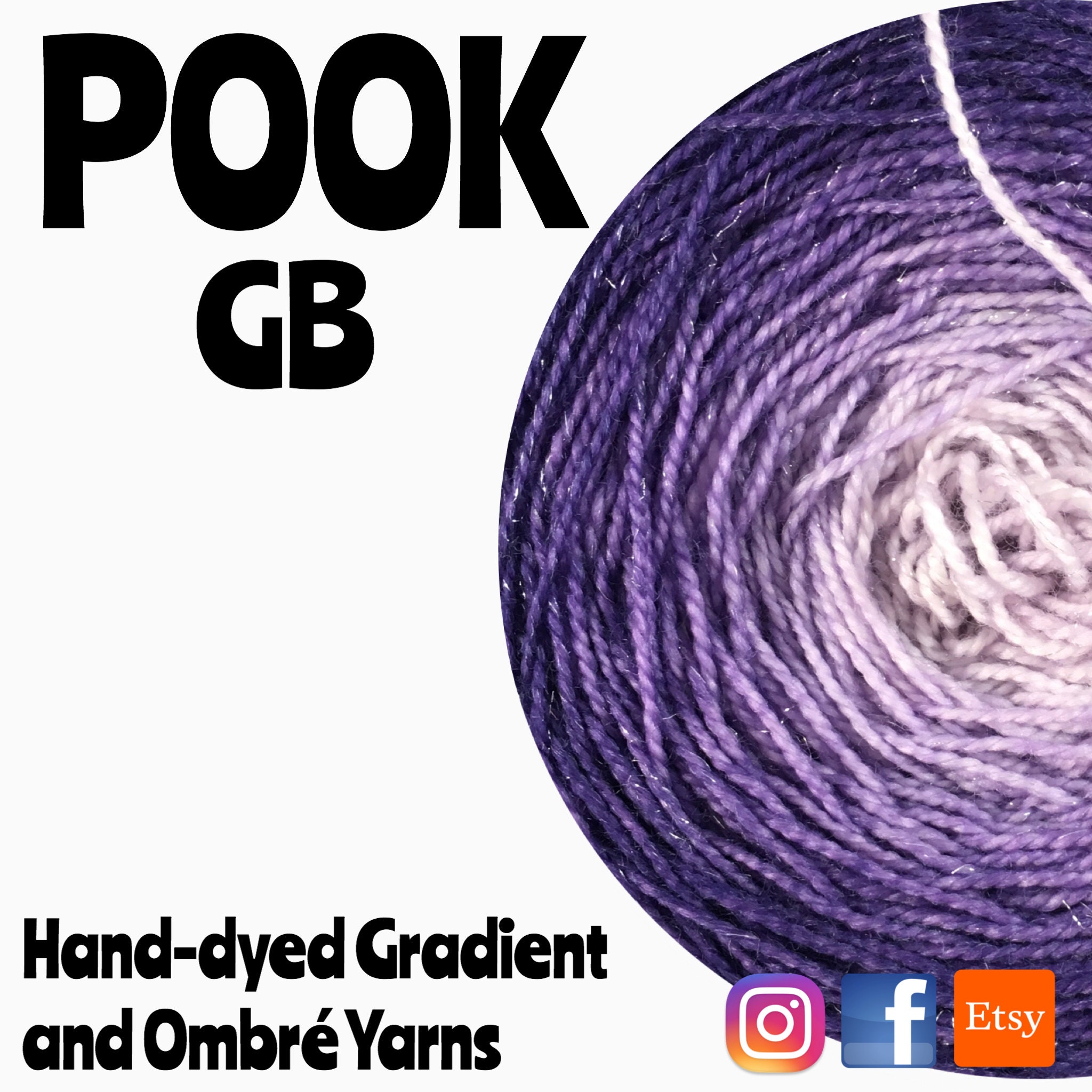 Beautiful handdyed gradient and ombre yarns. by PookGB on Etsy