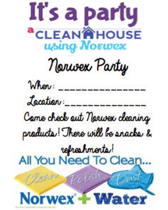 Norwex Party Invitation 3