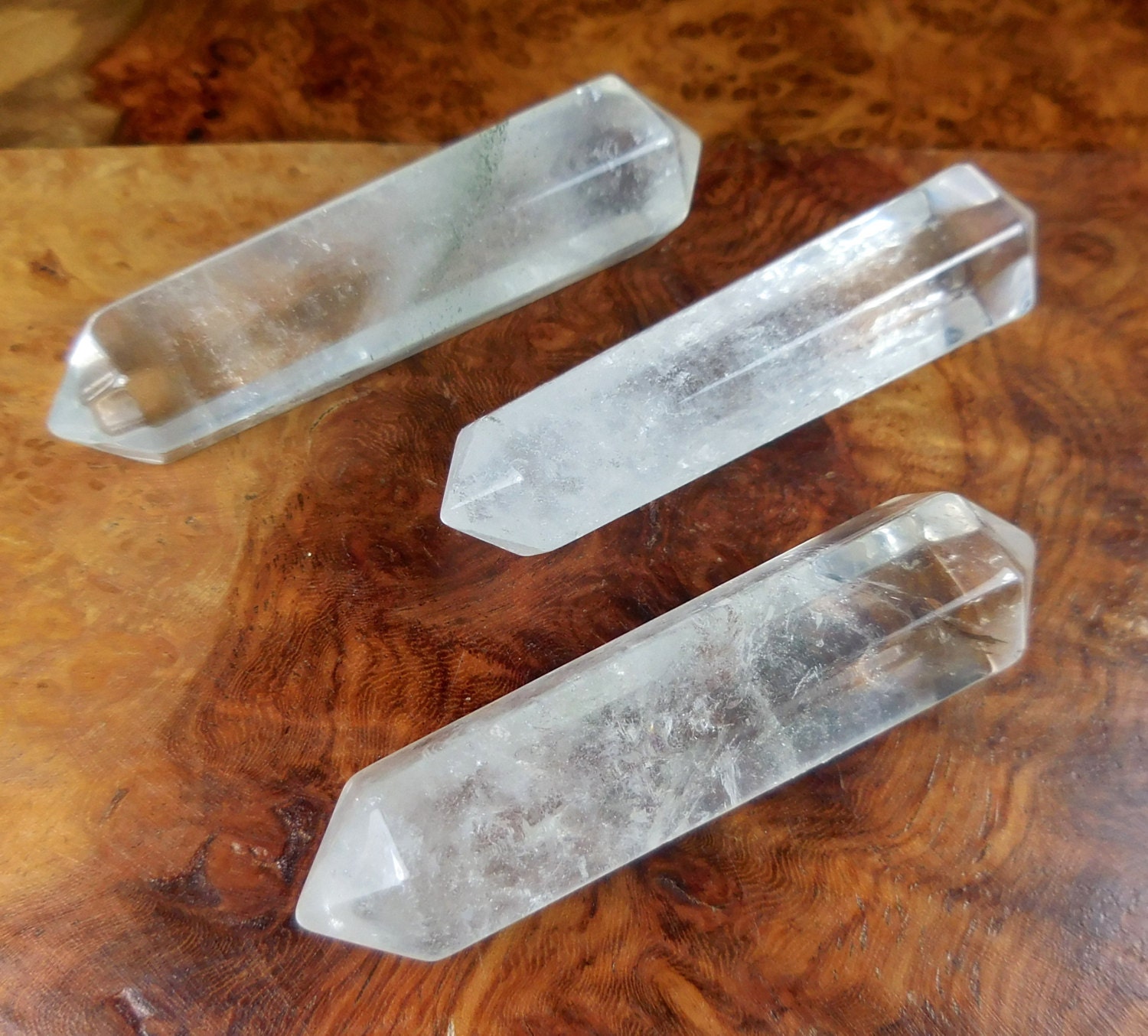 Quartz Double Terminated Crystal Point Clear by AmazingCrystals