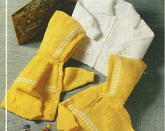 Jarol 451 Vintage Knitting Pattern, INSTANT DOWNLOAD Baby Hoody Knitting Pattern, Baby Knitting Pattern, PDF Knitting Pattern