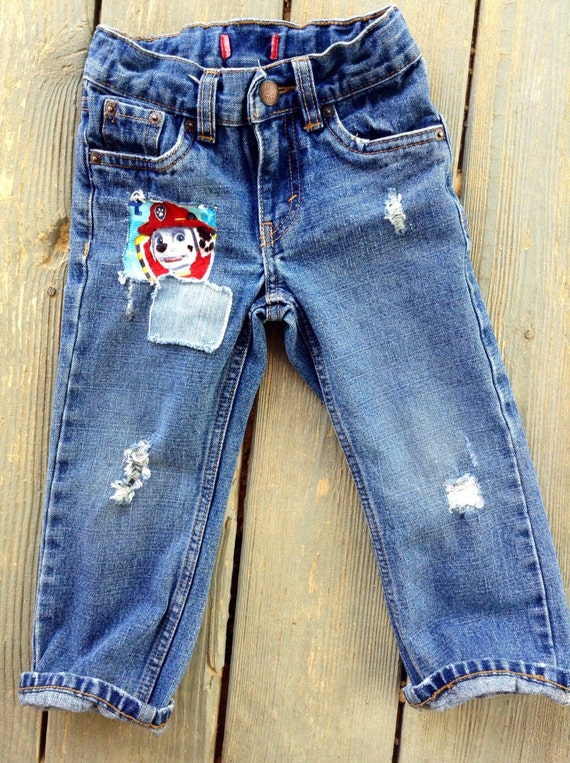 paw print jeans