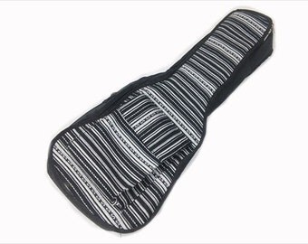 Ukulele Gig Bag - Soprano Ukulele Case With Unique Peruvian Fabric - Padded Uke Bag UK-100-4