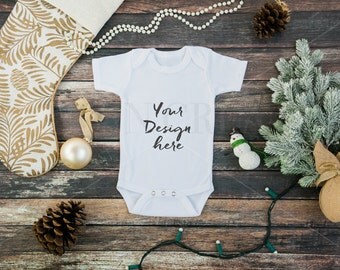 Download Baby Girl Onesie Mockup No3 Flat Laid Mockup by ...