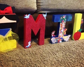 Snow White Letters, Custom Decor Letters, Snow White Party Decor