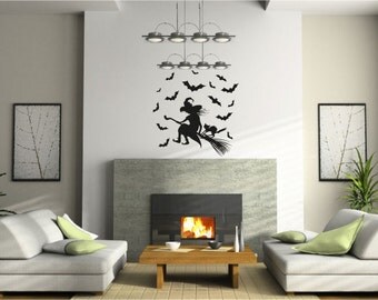 n1334 halloween wall vinyl art decor home stickers removable diy vinyl graphics - Wall Vinyl Designs n1334 halloween wall vinyl art decor home stickers removable diy vinyl graphics - Wall Vinyl Designs