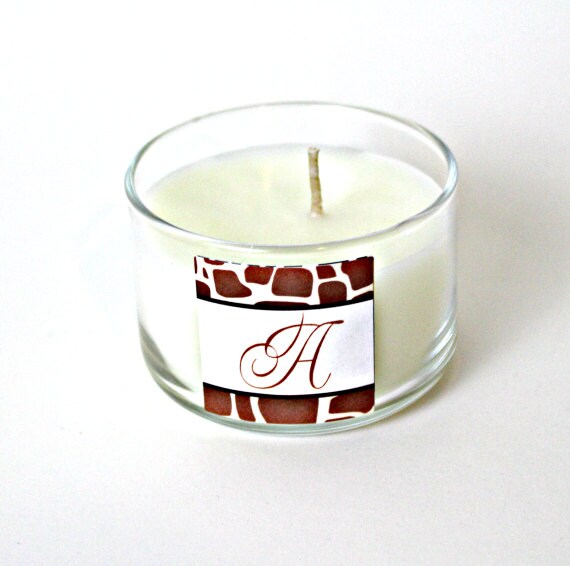 Personalized Monogram Candles Initial Candles by KreationsCandle
