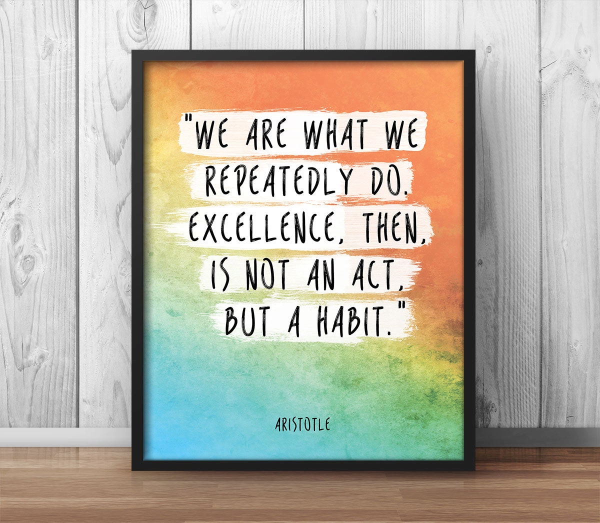 Costco Print Sizes >> Aristotle Poster Quote Excellence is a habit Costco Print Sizes >> Aristotle Poster Quote Excellence is a habit