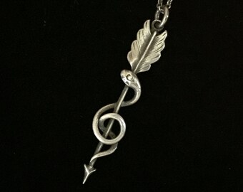 snake arrow necklace