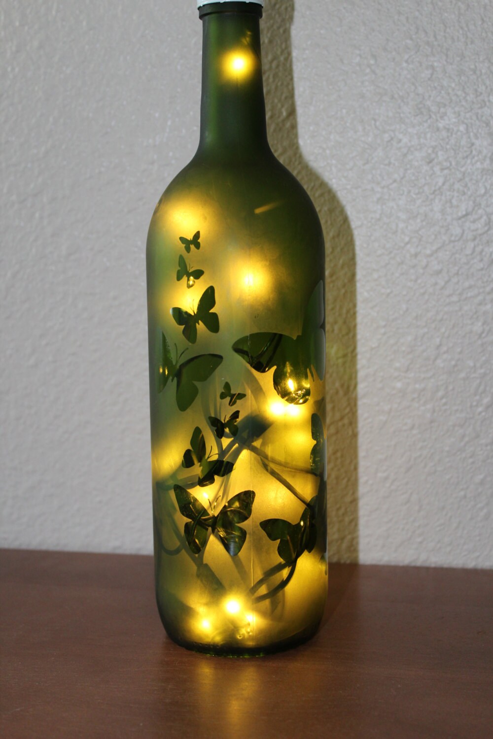 Lighted Etched Wine Bottles by ImpressionsLasting on Etsy