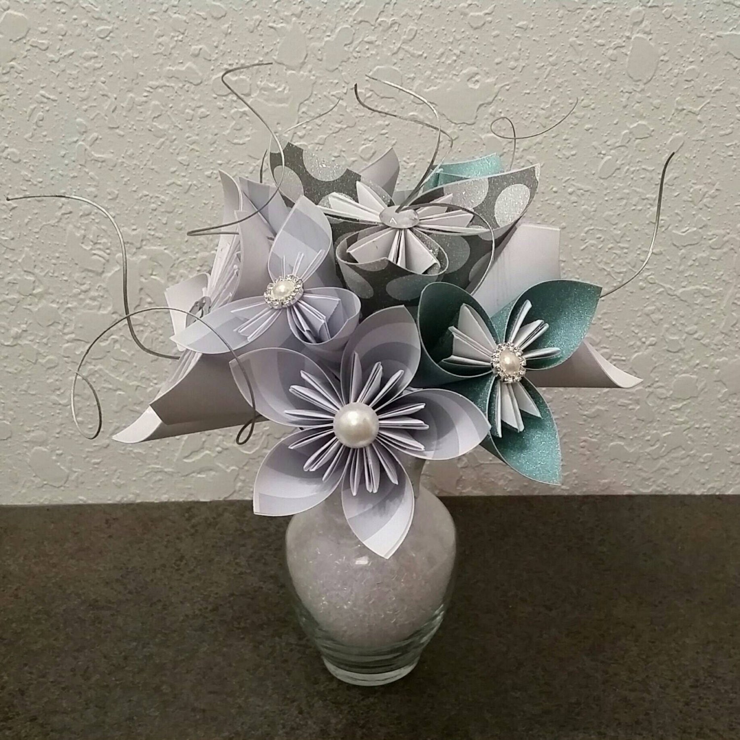 Paper Flowers Kusudama Origami Flower Arrangement Birthday 8867