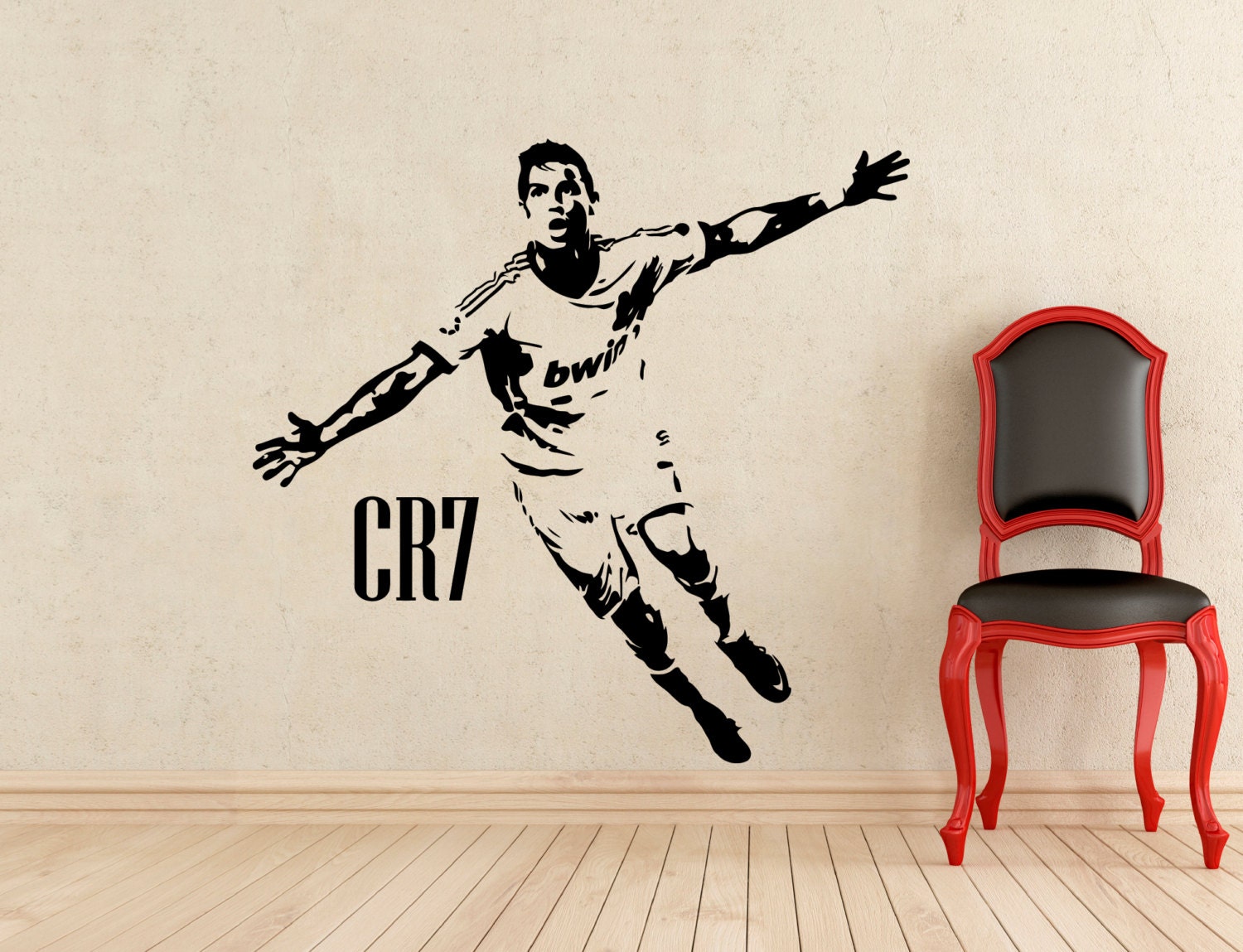 Cristiano Ronaldo Wall Vinyl Decal Biggest REAL SIZE