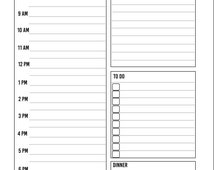 PRINTABLE A5 DATED January-June 2016 Day on One Page inserts for your ...