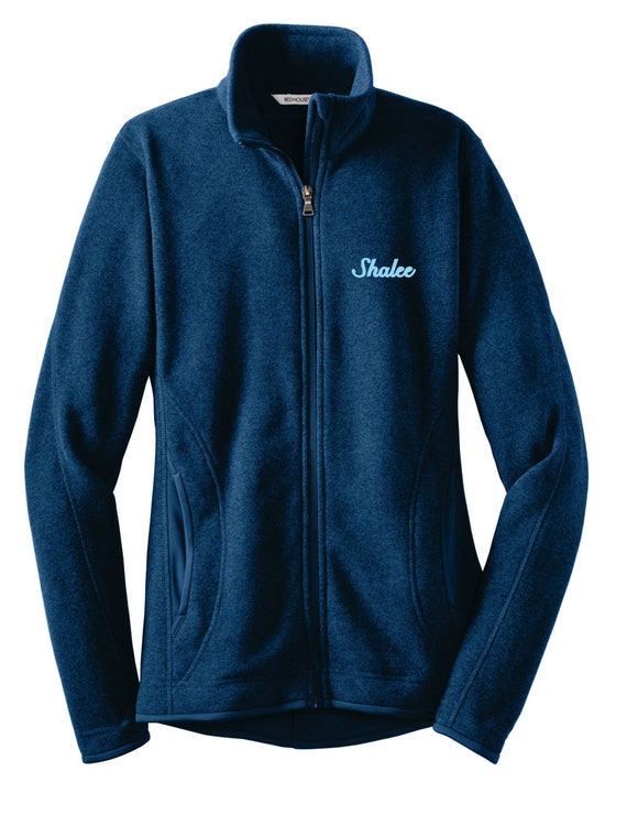 Personalized Fleece Full-Zip Sweater by SimplyMarvelousGifts