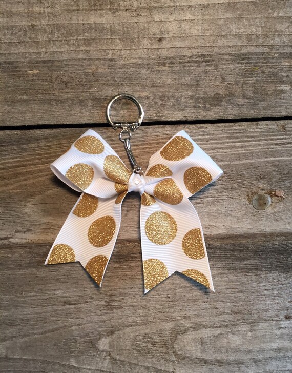 Items similar to Cheer Bow Keychain, Bow Keychain, Keychain on Etsy