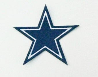 Small Dallas Cowboys Logo Iron On Patch 2.8" x 2.5" Football Logo Sewn On or Iron On Free Shipping
