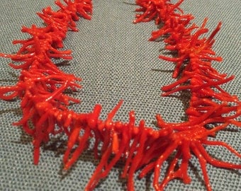 coral necklace collier natural coral red corail handmade Mediterranean red corail, north africain coral jewerly jewellery