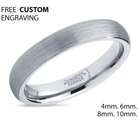 Brushed Tungsten RingTungsten Wedding BandTungsten Wedding
