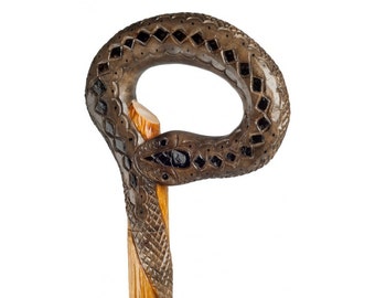 Snake Handcarved Walking Stick Cane. Walking stick , Walking cane , Cane