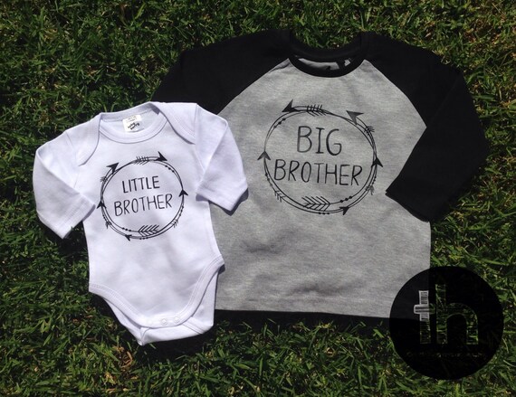 Big brother little brother bodysuit set. Perfect by TemperHouse