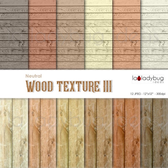 Neutral colors wood texture digital paper WT003. Brown wood