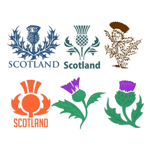 Scottish Thistle Design SVG DXF EPS use with Silhouette