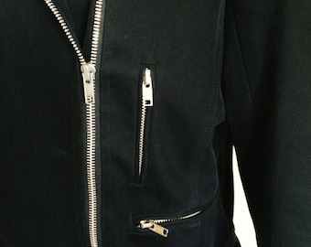 Jacket BCBG black/ Vintage Jacket Black/ Vintage BCBG Jacket/ Vintage Black Jacket/ Vintage Jacket with Zippers