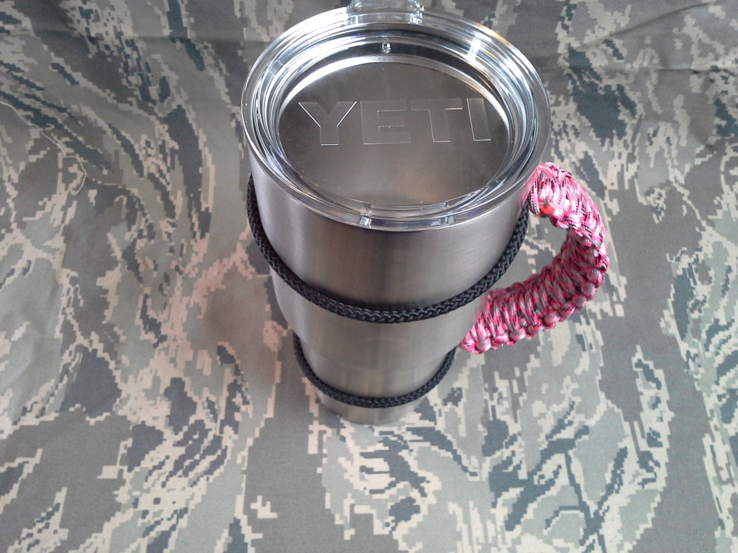 Yeti Tumbler Handle 20 & 30 oz Pink Camo Free Shipping