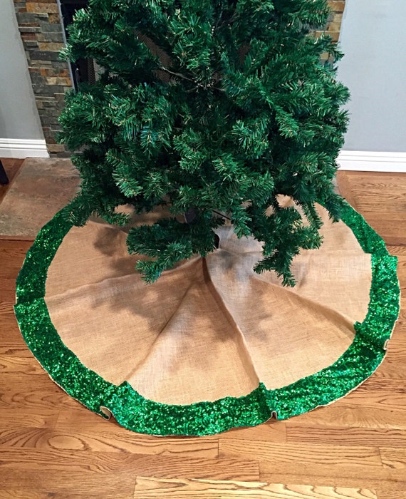 items similar to christmas tree skirt burlap and green items similar to christmas tree skirt burlap and green
