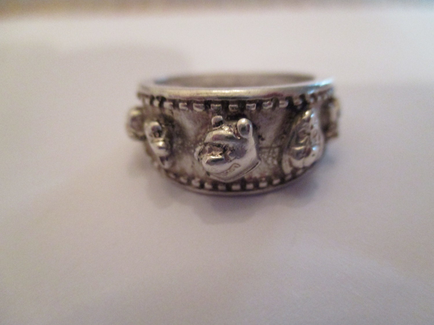 Vintage Disney Winnie the Pooh Ring Sterling Silver Size 6